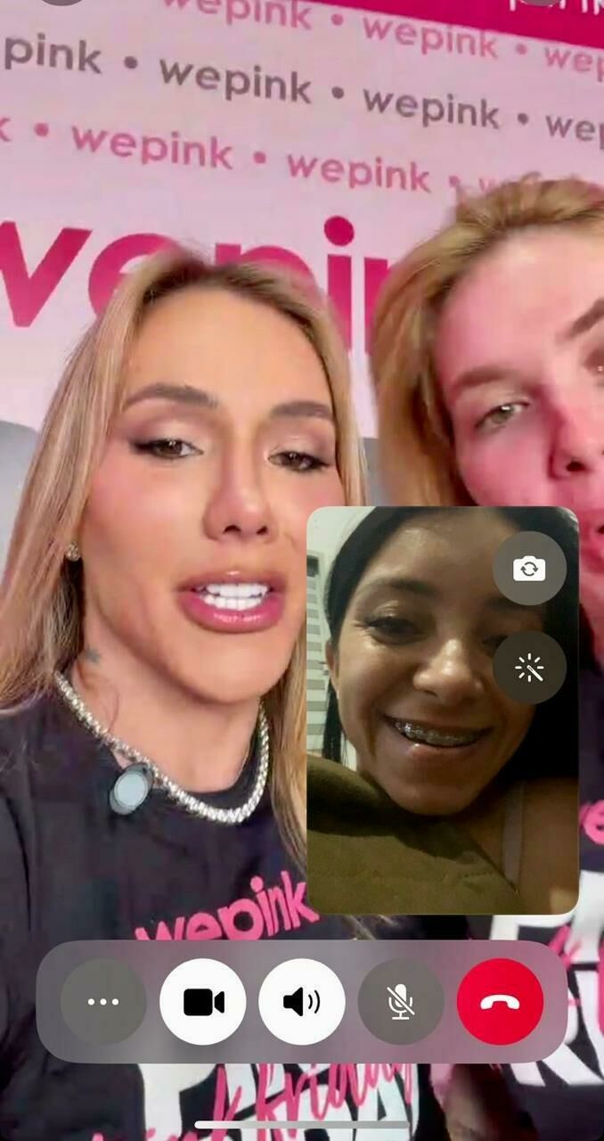 Imagem de compartilhamento para o artigo Vídeo: Após comprar perfumes da We Pink, moradora de Costa Rica recebe ligação de Virgínia anunciando prêmio de iPhone17 da MS Todo dia